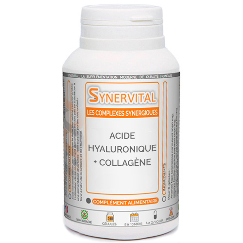 Acide hyaluronique  +  Collagène Synervital